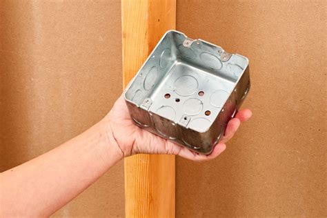 how to knock holes out of a electrical metal box|remove knockouts from electrical boxes.